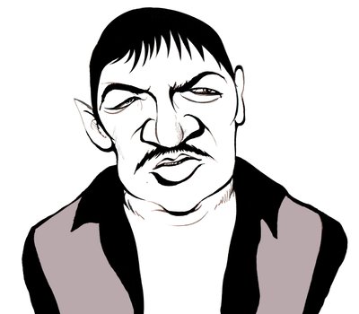 Rainer Werner Fassbinder, Karikatur von Neale Osborne